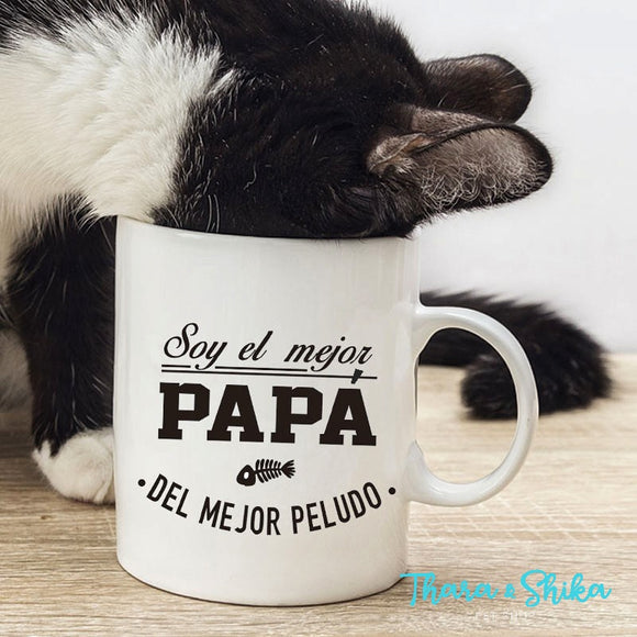 Mug Personalizado Papá Gatuno ENVÍO GRATIS🇨🇴